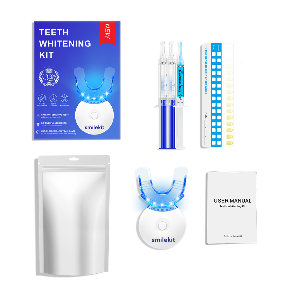Teeth Whitening Gel - Teeth Whitening Kit - 5X LED