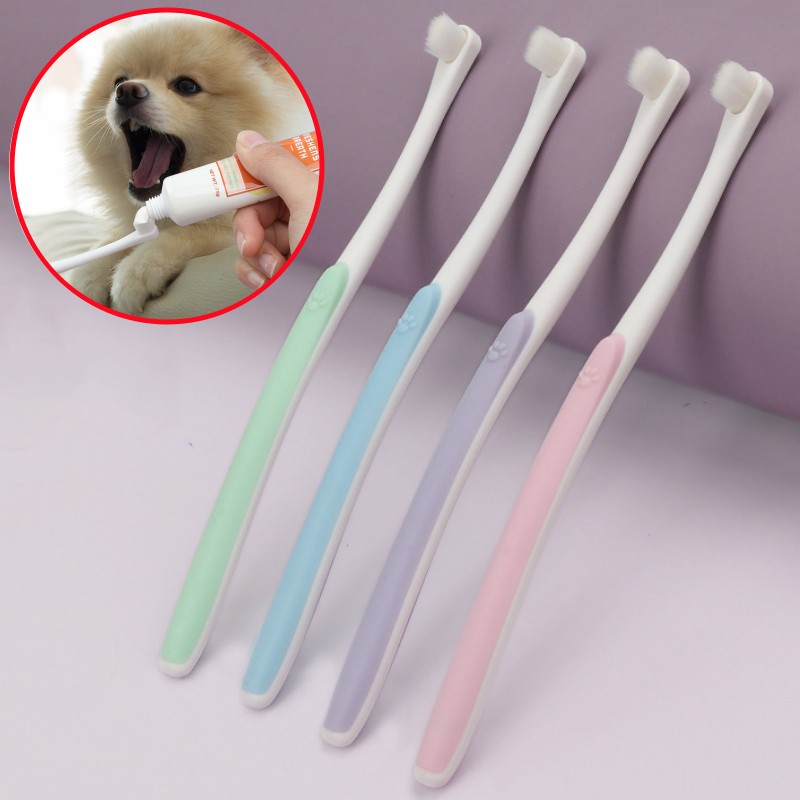 Teeth Whitening Brush - Dog Toothbrush Dog Teeth Cleaning Soft