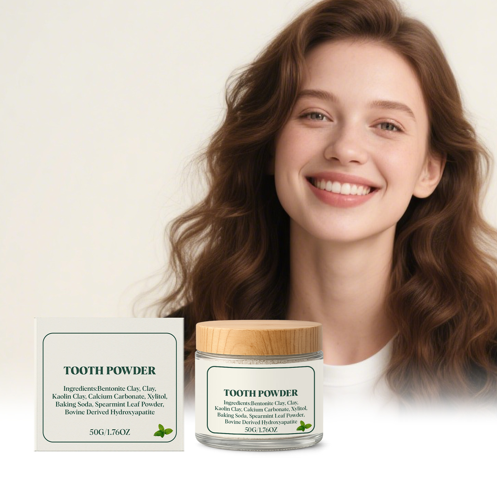 Teeth Whitening Ingredients - Peppermint stain-removing toothpaste contains gentle ingredients