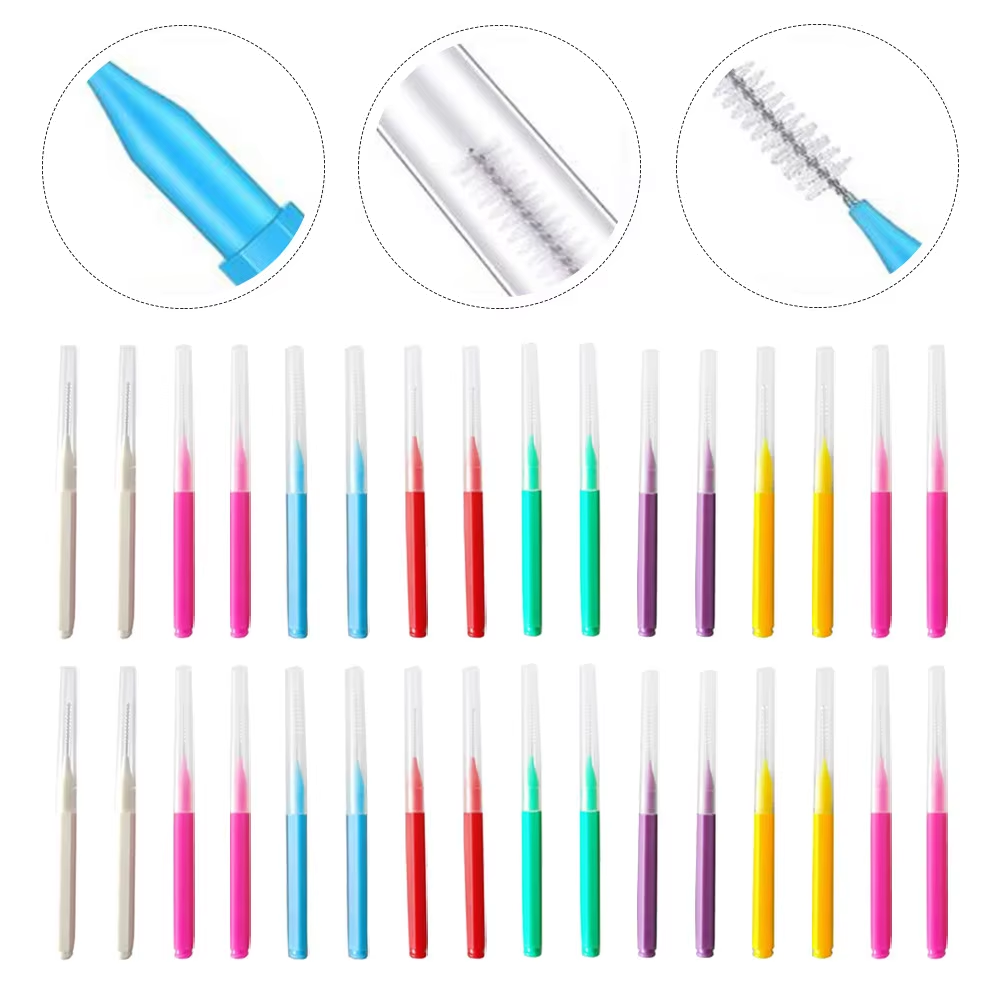 Teeth Whitening Brush - 20 Pieces Interdental Brush Box Straight