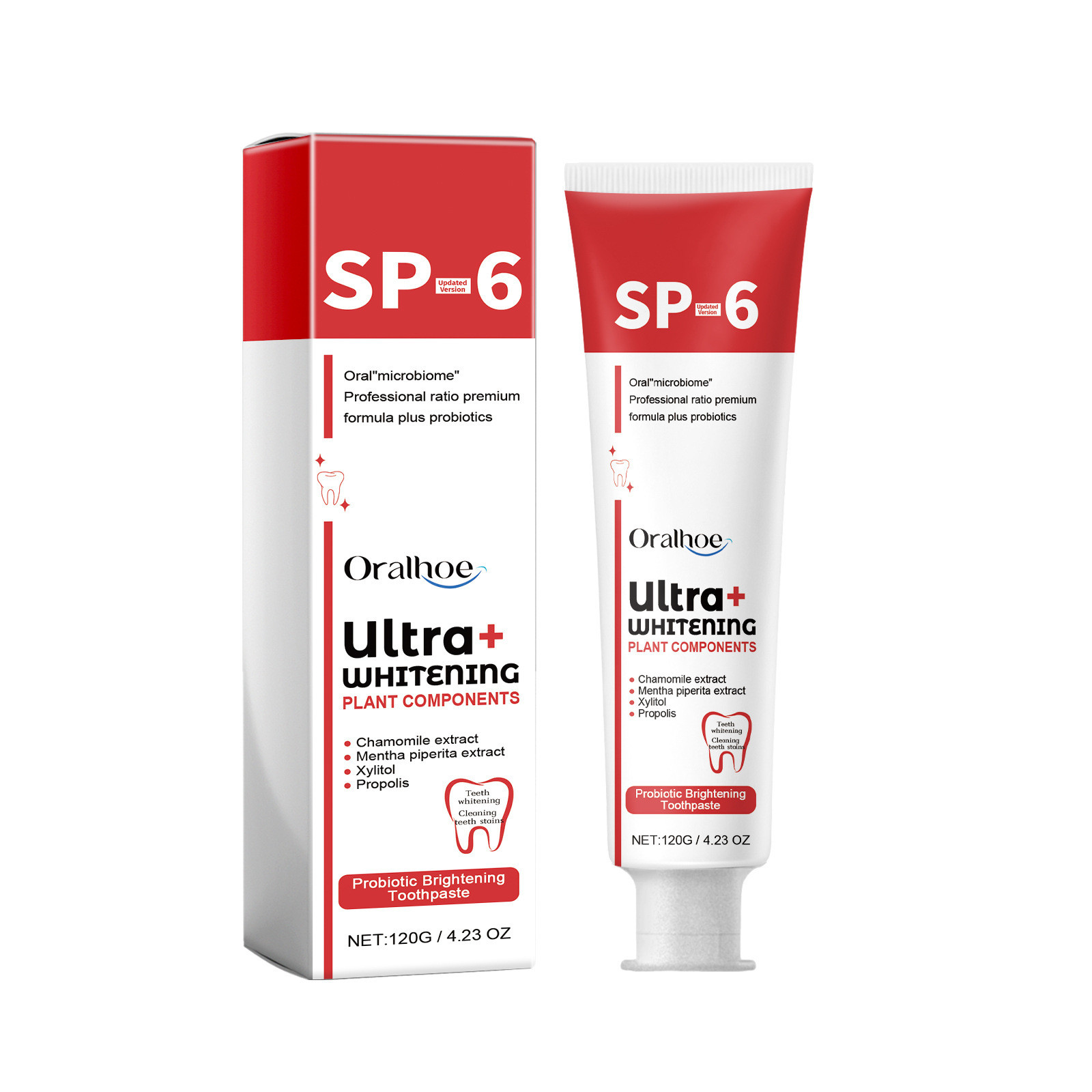 Teeth Whitening Enzymes - SP-6 Probiotic Whitening Toothpaste Brightening &