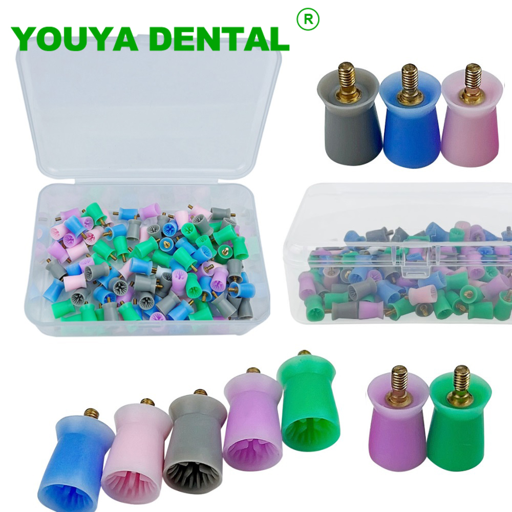 Teeth Whitening Lab - 100pcs/Box Dental Prophy Cup Screw-In/Latch Type