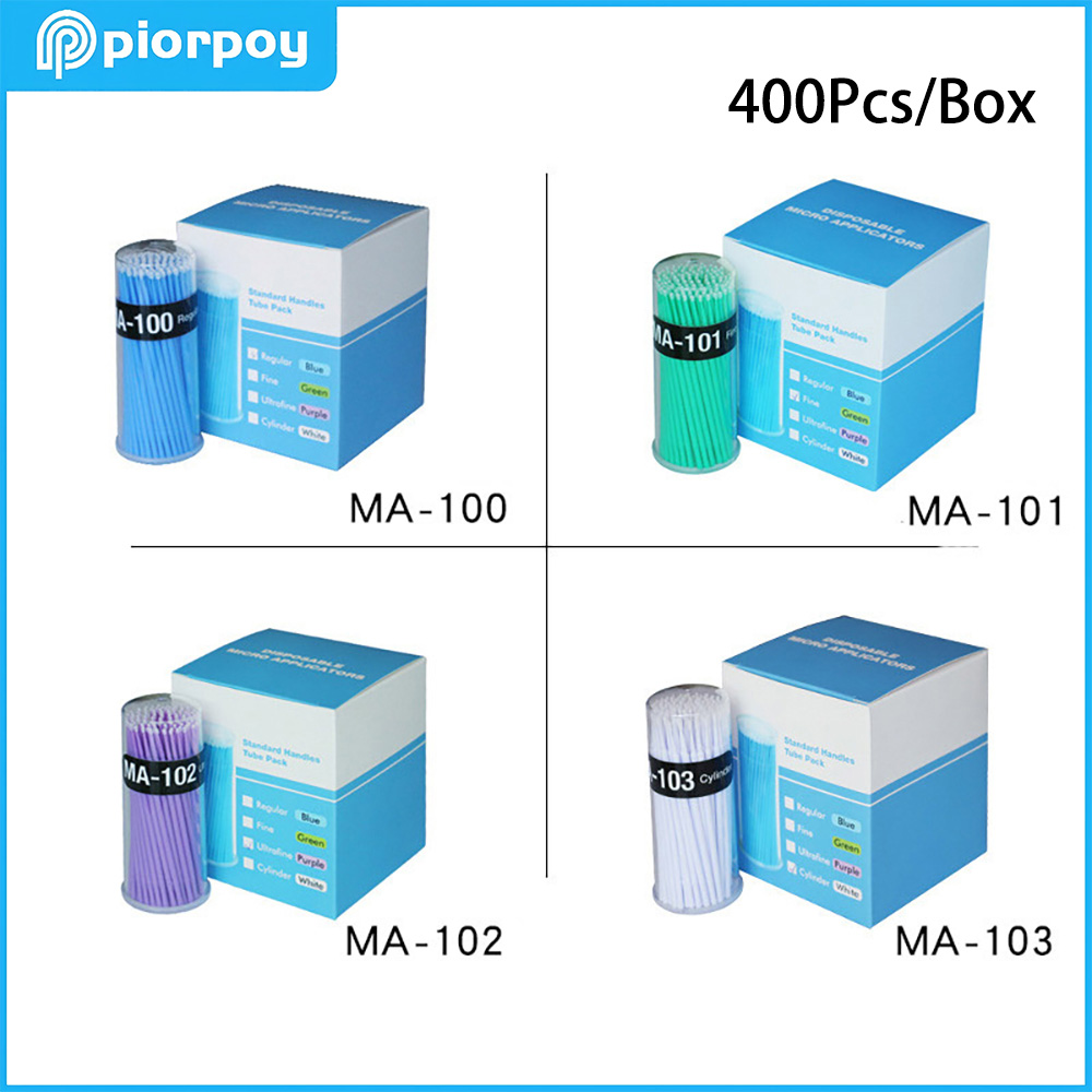 Teeth Whitening Brush - PIORPOY 400Pcs/Box Dental Micro Brush Dental