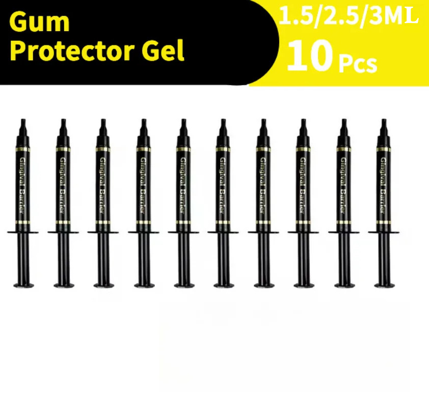 Teeth Whitening Shade Guide - 10Pcs Dentistry Gum Protective Agent Gel