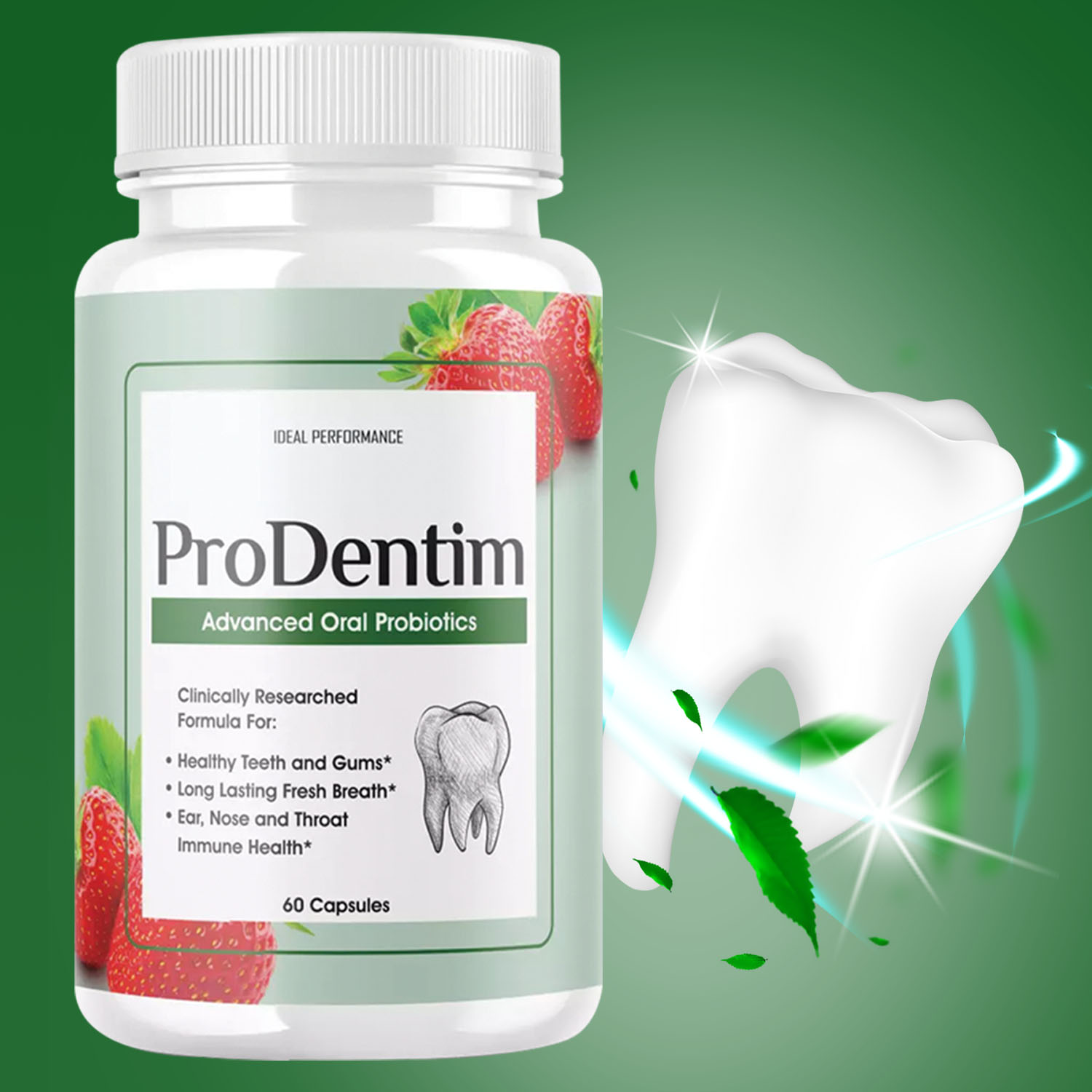 Teeth Whitening Enzymes - Advanced Oral Probiotics - Freshens Breath,