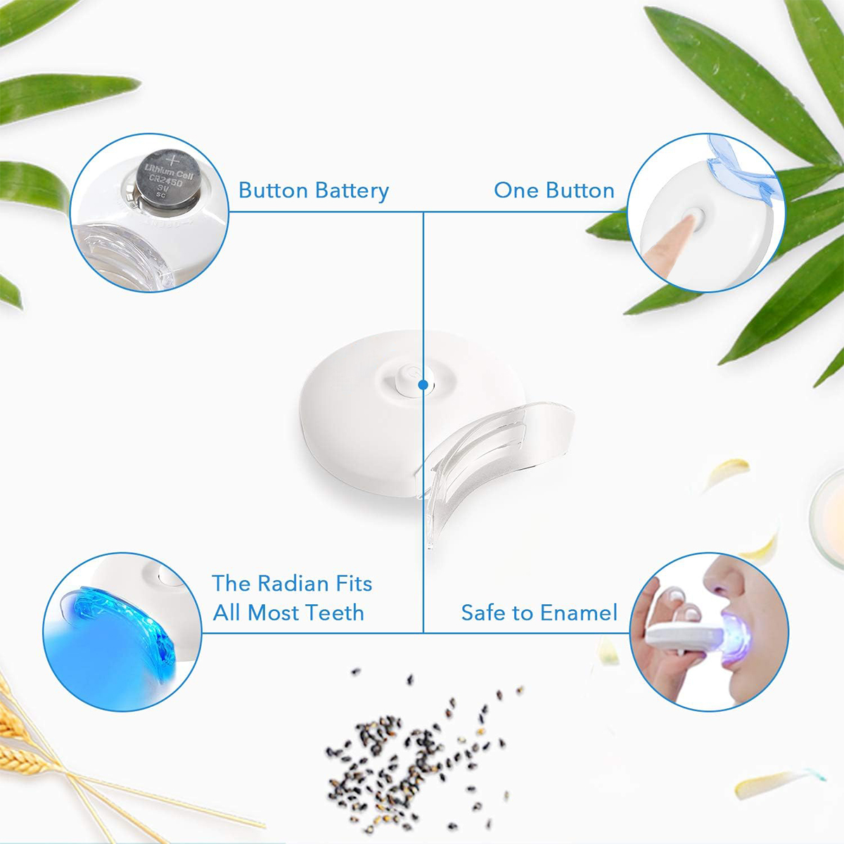 Teeth Whitening Kit - 5X LED L - Teeth Whitening Gel review and price