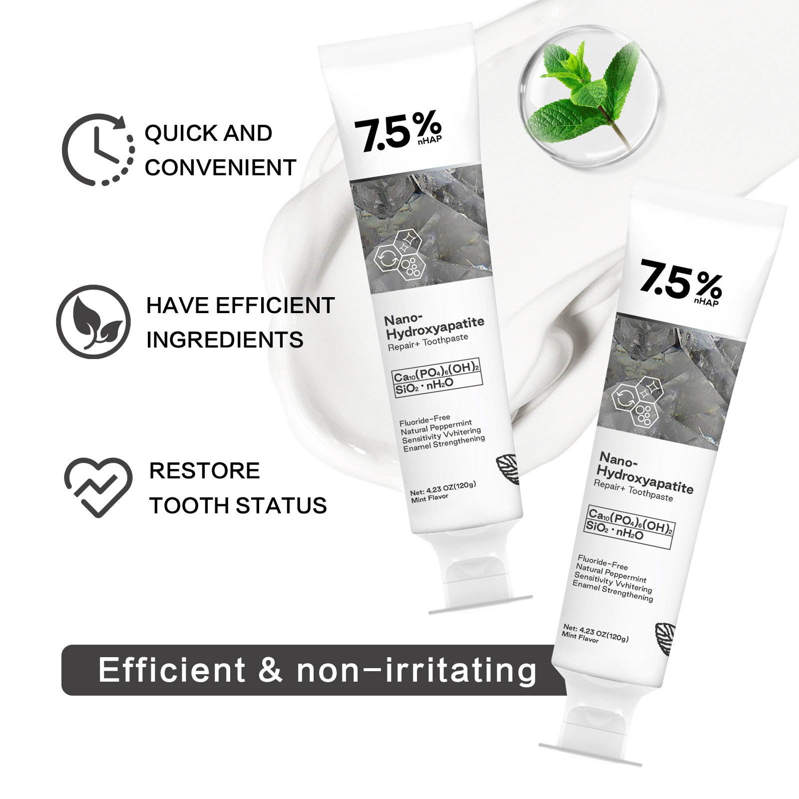 Nano Hydroxyapatite Toothpaste - Teeth Whitening Toothpaste review and price