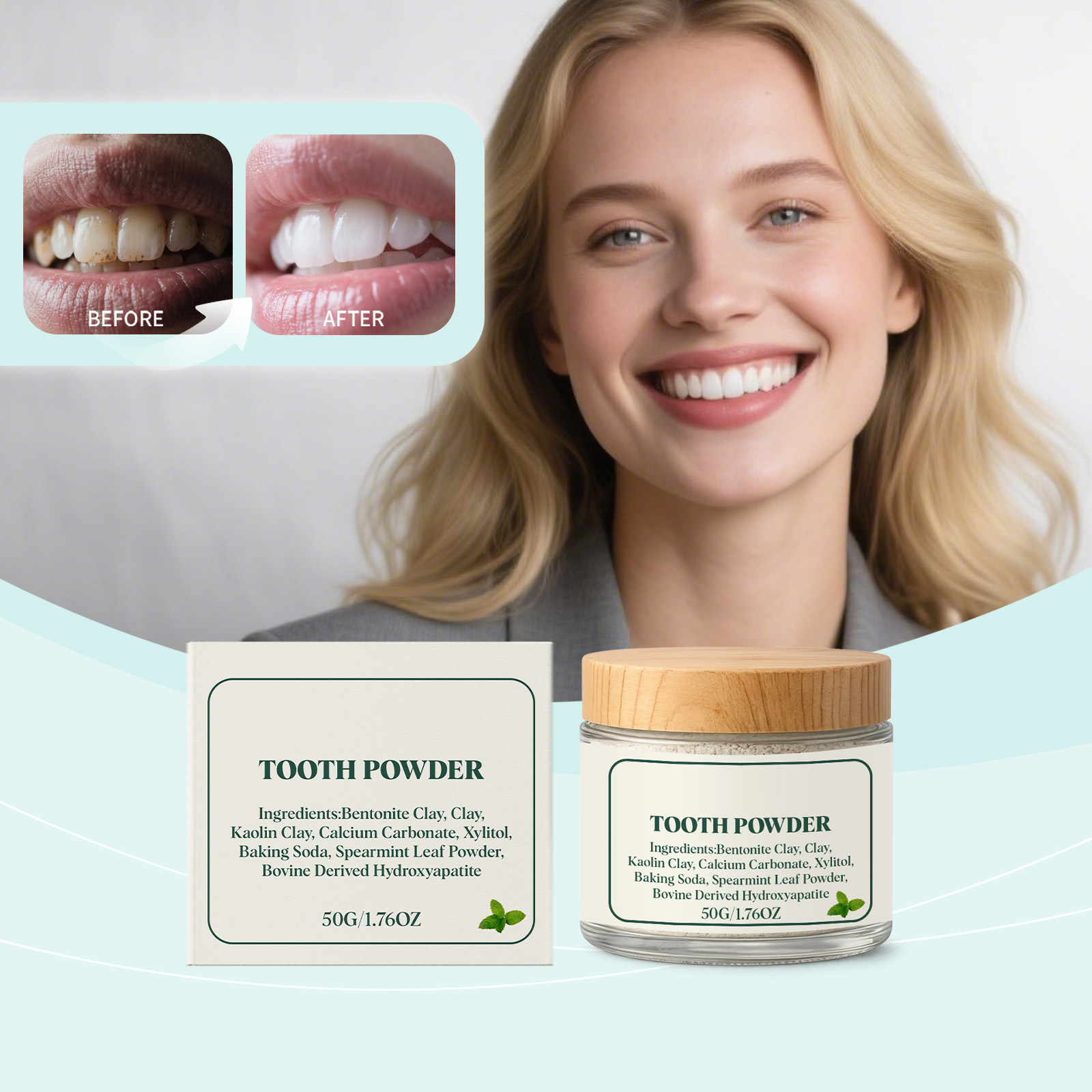 Peppermint stain-removing toot - Teeth Whitening Ingredients review and price
