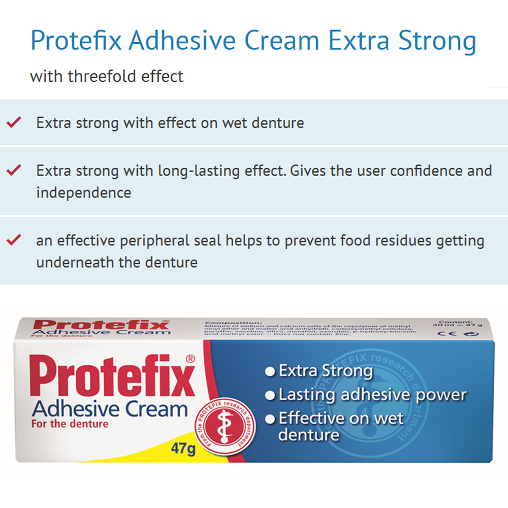 Protefix Adhesive Cream For De - Teeth Whitening Ingredients review and price