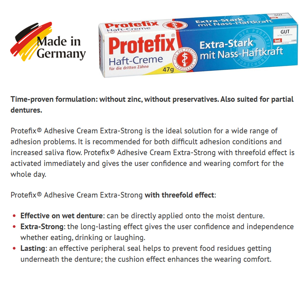 Protefix Adhesive Cream For De - Teeth Whitening Ingredients review and price