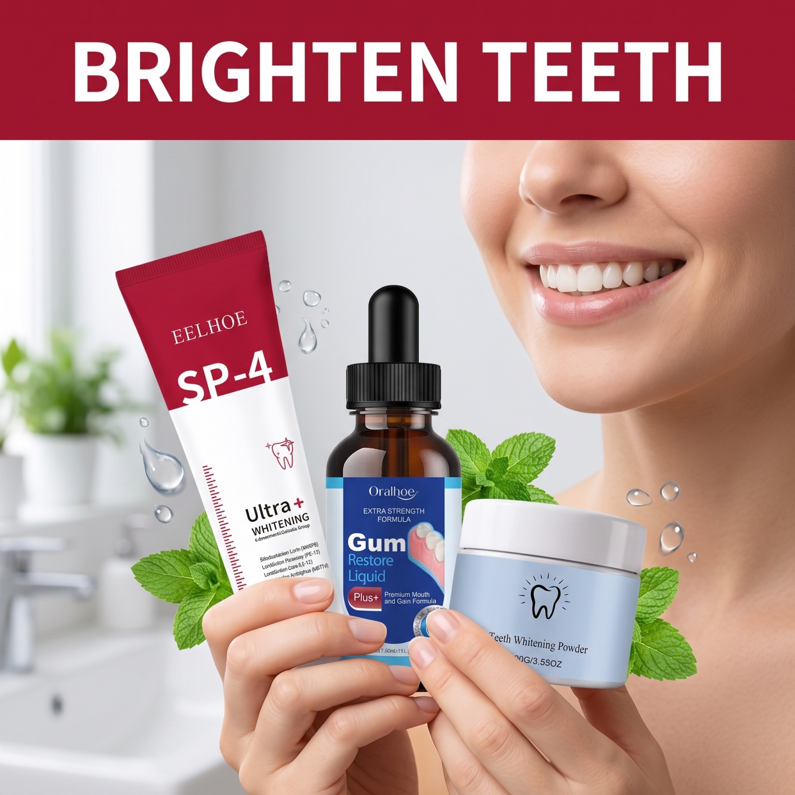 Oral Care Combo Set Whitening  - Teeth Whitening Ingredients review and price