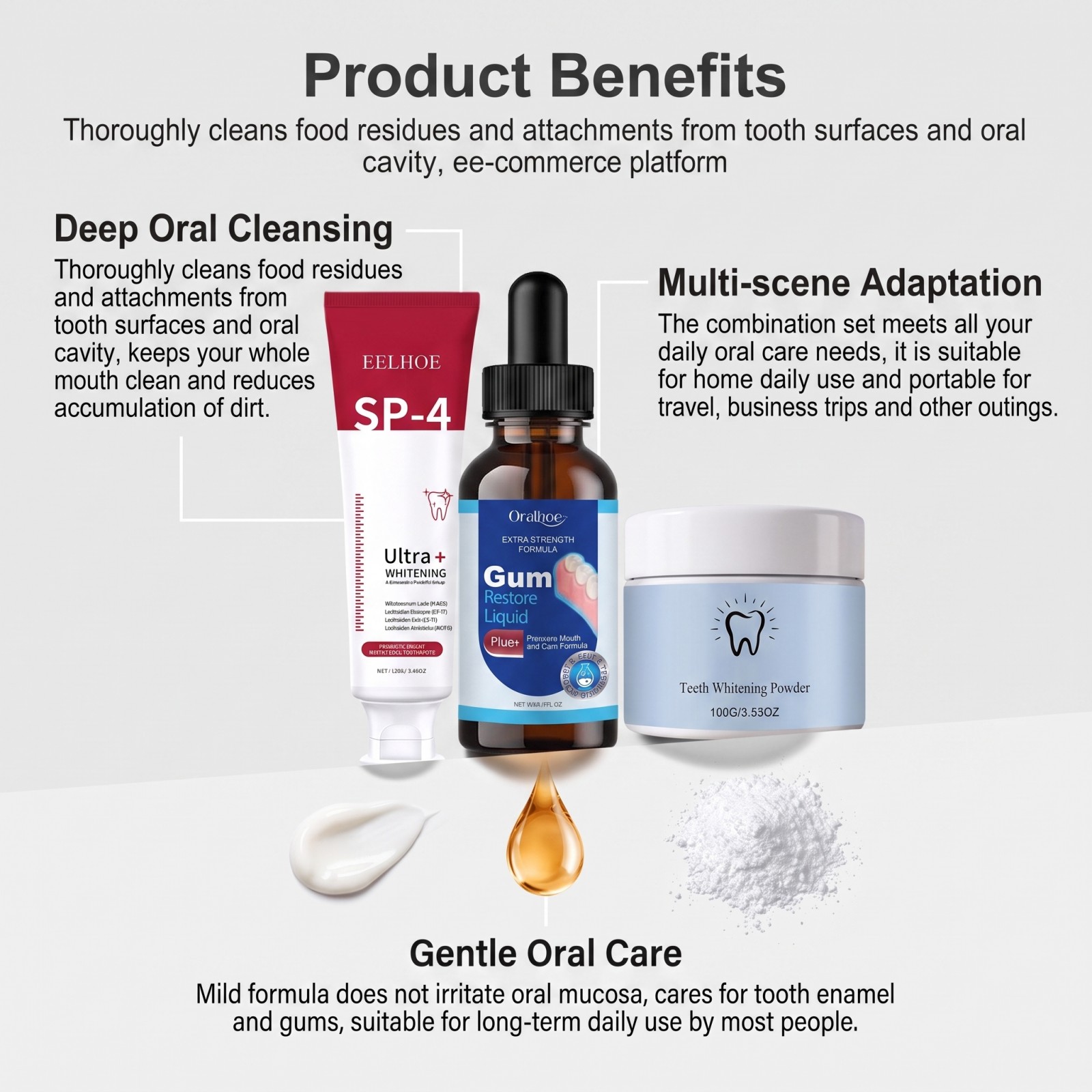 Oral Care Combo Set Whitening  - Teeth Whitening Ingredients review and price
