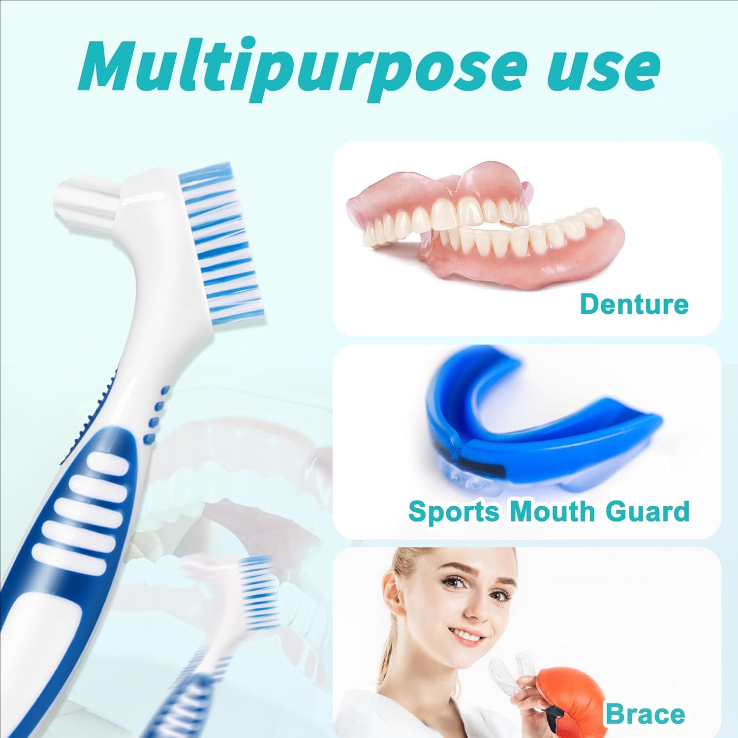 4/24Pcs Denture Brush Set for  - Teeth Whitening Brush review and price