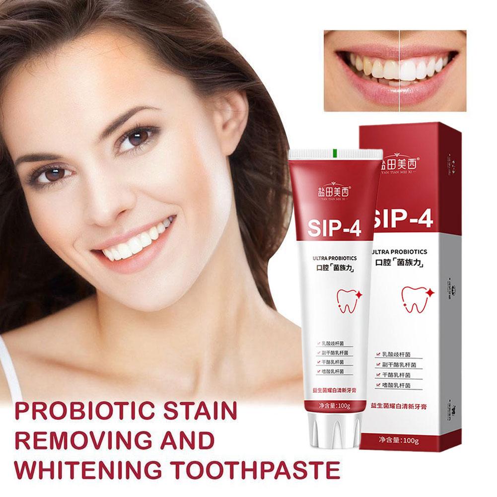 100g Sip-4 Probiotic Whitening - Teeth Whitening Toothpaste review and price