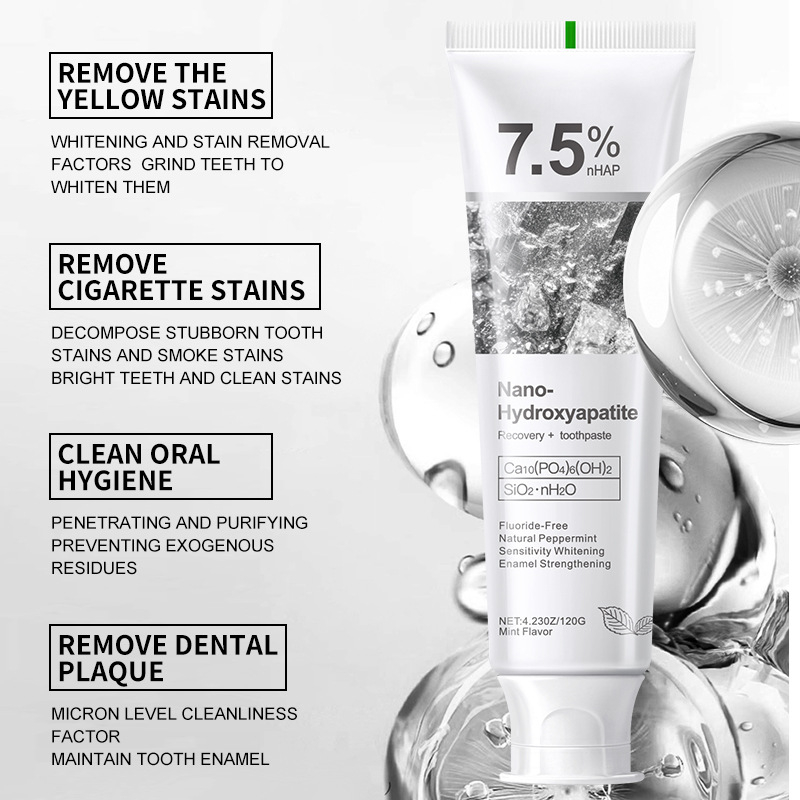 7.5% Hydroxyapatite Probiotic  - Teeth Whitening Toothpaste review and price