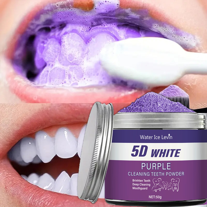 Purple Teeth Whitening Powder, - Teeth Whitening Ingredients review and price