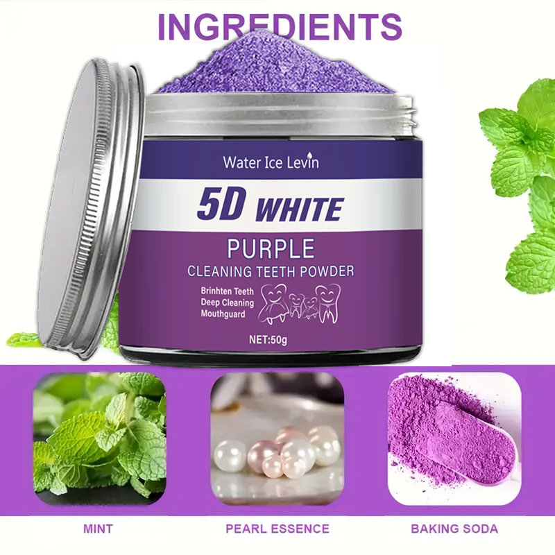 Purple Teeth Whitening Powder, - Teeth Whitening Ingredients review and price
