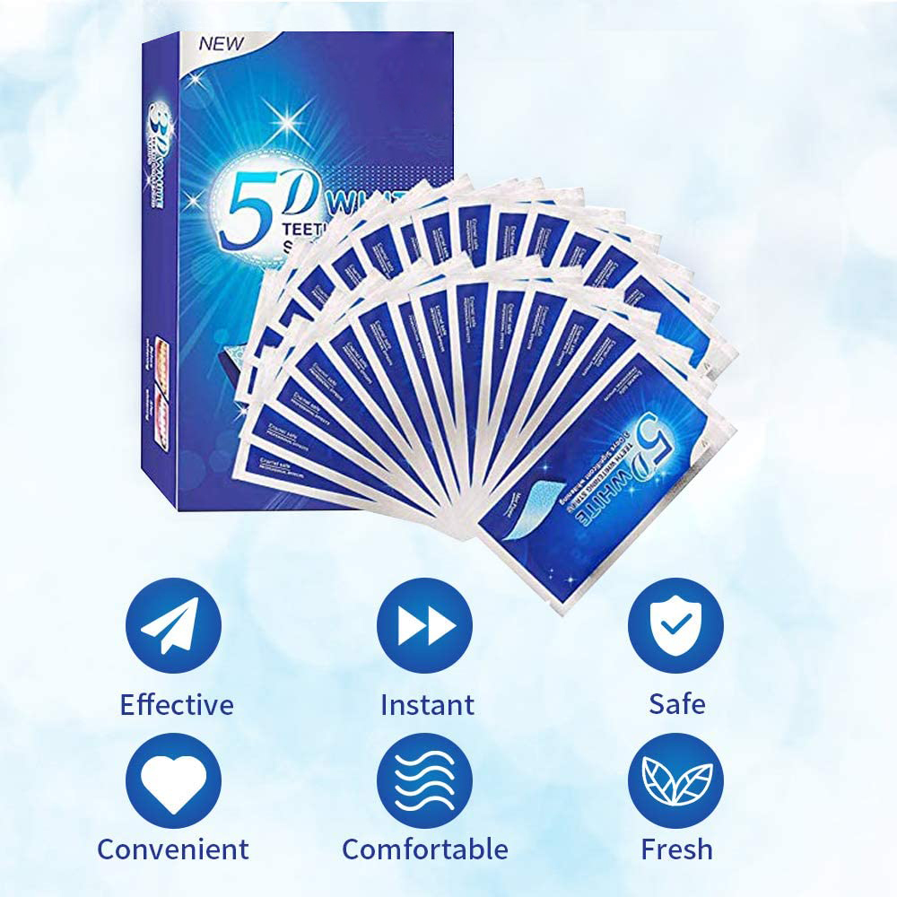5D White Teeth Whitening Strip - Teeth Whitening Gel review and price
