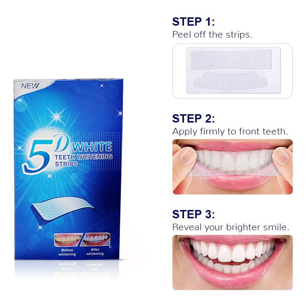 5D White Teeth Whitening Strip - Teeth Whitening Gel review and price